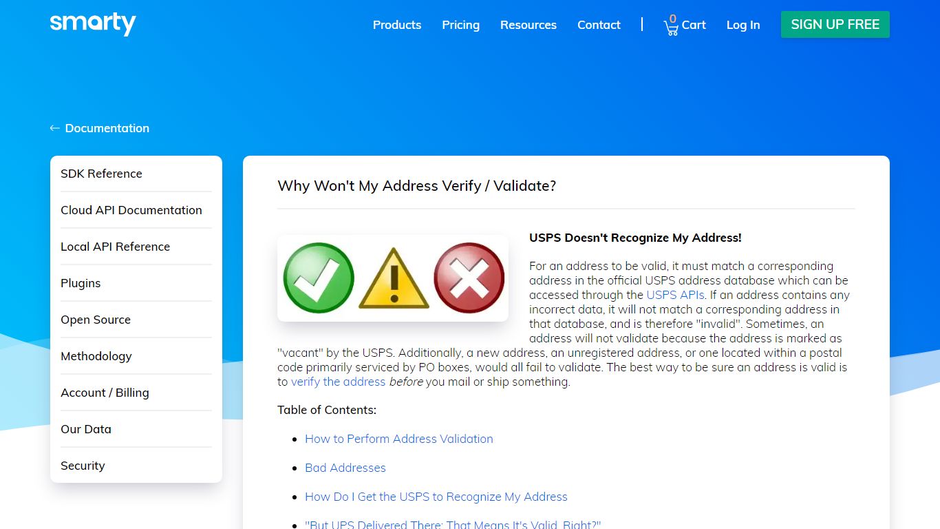 Why Won't My Address Verify / Validate? - Smarty